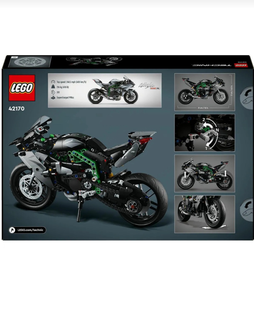 لگو تکنیک مدل موتورکاوازاکی نینجا کد۴۲۱۷۰