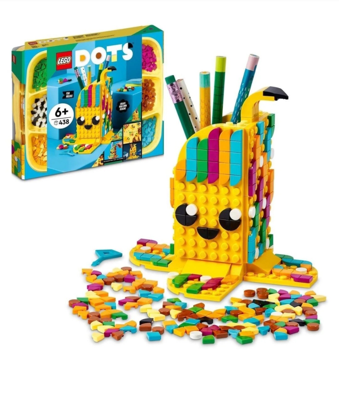 لگو DOTS – جامدادی موزی بامزه – کد 41948