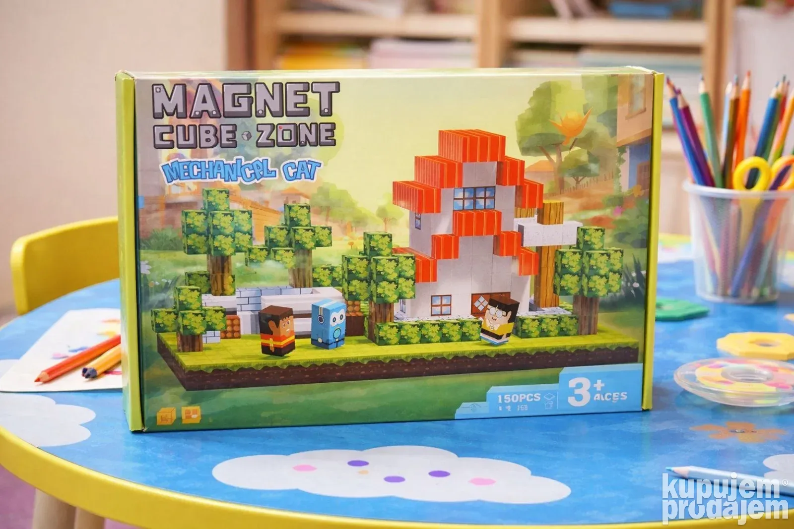 ساختنی مگنتی مدل Minecraft خانه جنگلی – 150 قطعه