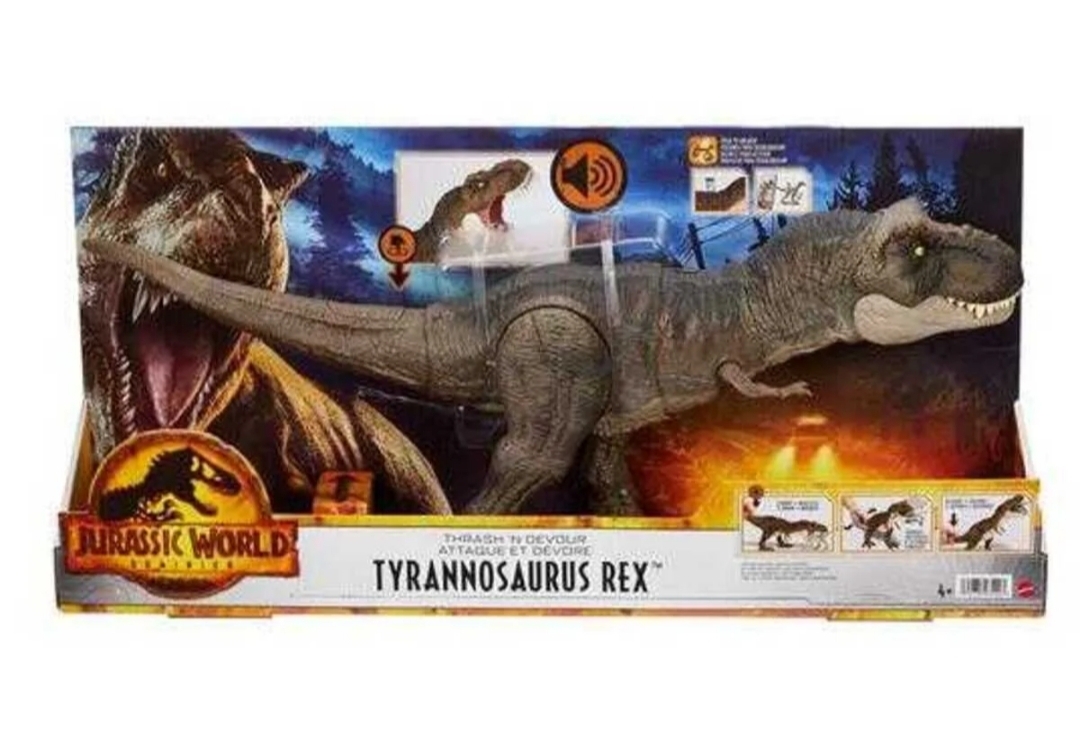فیگور دایناسور تیرانوسوروس رکس Jurassic World مدل Powerful Bites HDY55