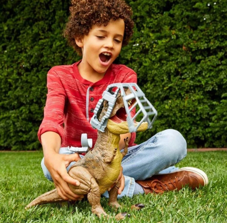 فیگور دایناسور Tyrannosaurus Rex مدل Stomp 'N Escape – Mattel Jurassic World GWD67