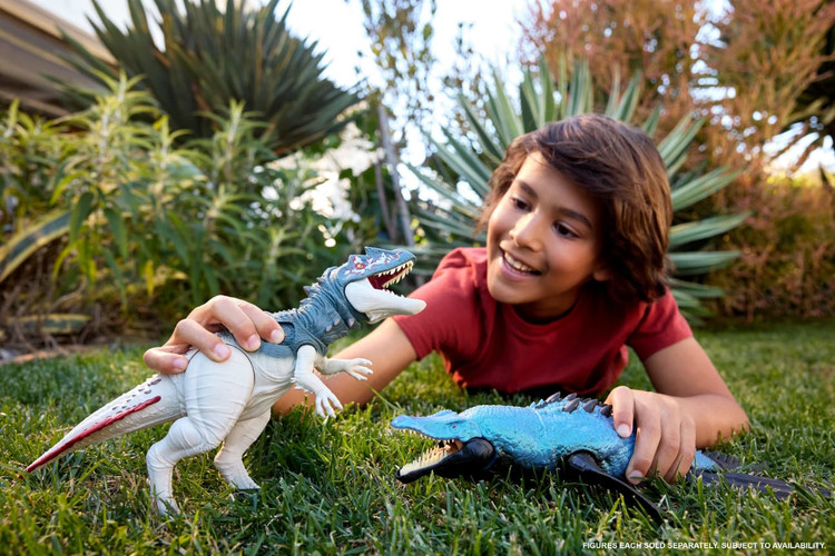 فیگور دایناسور ژوراسیک ورلد مدل تورواسوروس (Jurassic World Gigantic Thrashers Torvosaurus)jkl88