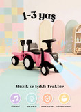 تراکتور کودک روروئکی و اولین قدم با یدک | موزیکال، چراغدار و بوقدارpro toys