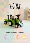تراکتور کودک روروئکی و اولین قدم با یدک | موزیکال، چراغدار و بوقدارpro toys