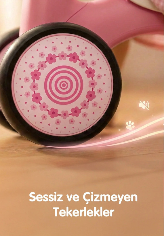 دوچرخه تعادلی چهارچرخ Babycim رنگصورتی