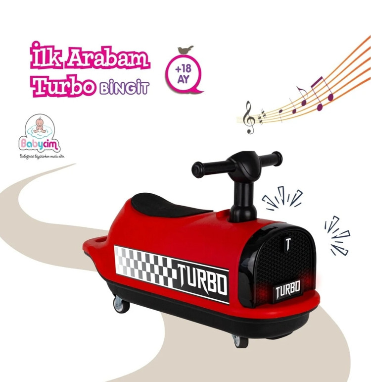 ماشین بازی کودک توربو بینگیت قرمز | İlk Arabam Turbo Bingit