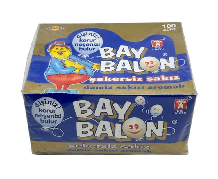 🍬 آدامس بای بالون (Bay Balon) با طعم آدامس کوهی – بسته ۱۰۰ عددی